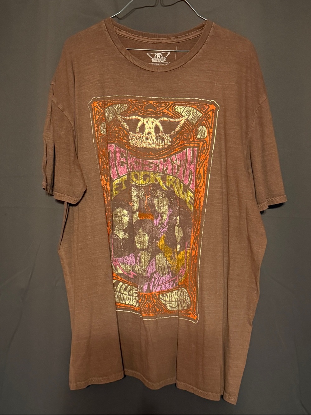Brown Graphic Short-Sleeve T-Shirt